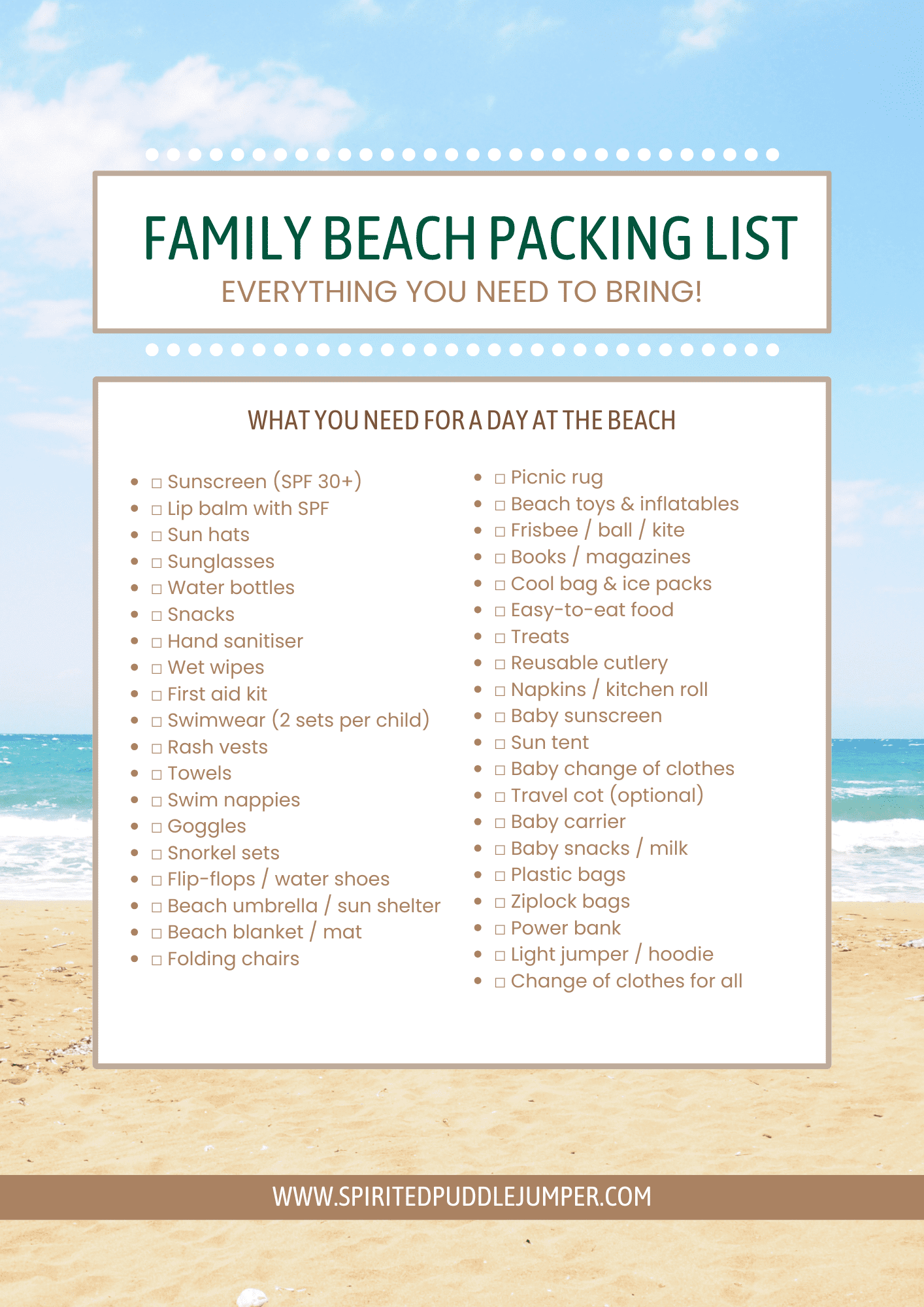 What to Bring on a Beach Trip 